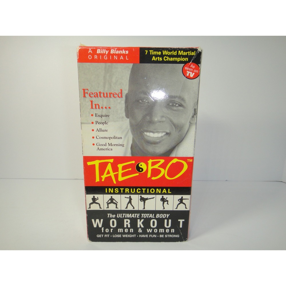 Billy Blanks Tae Bo Instructional The Ultimate Total Body Workout VHS 1998 Tape